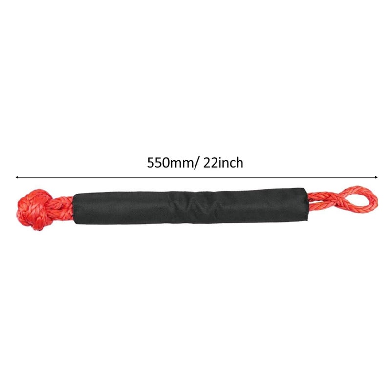 Synthetic Soft Shackle, Soft Shackle Recovery Rope with Sleeves for Boating ATV UTV SUV Truck Off-Road Recovery (Green) - Image 2
