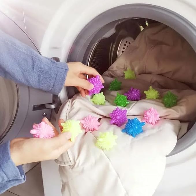 K.B.SALES KBSALES 4 Pcs Washing Machine Hair Filter Cleaning Bag 10 Pcs Silicone Lint Remover Cleaning Balls Reusable Washing Machine Ball for AntiWinding Clothes Deep Cleaning Washing Machine 6 Dryer Ball - Image 4