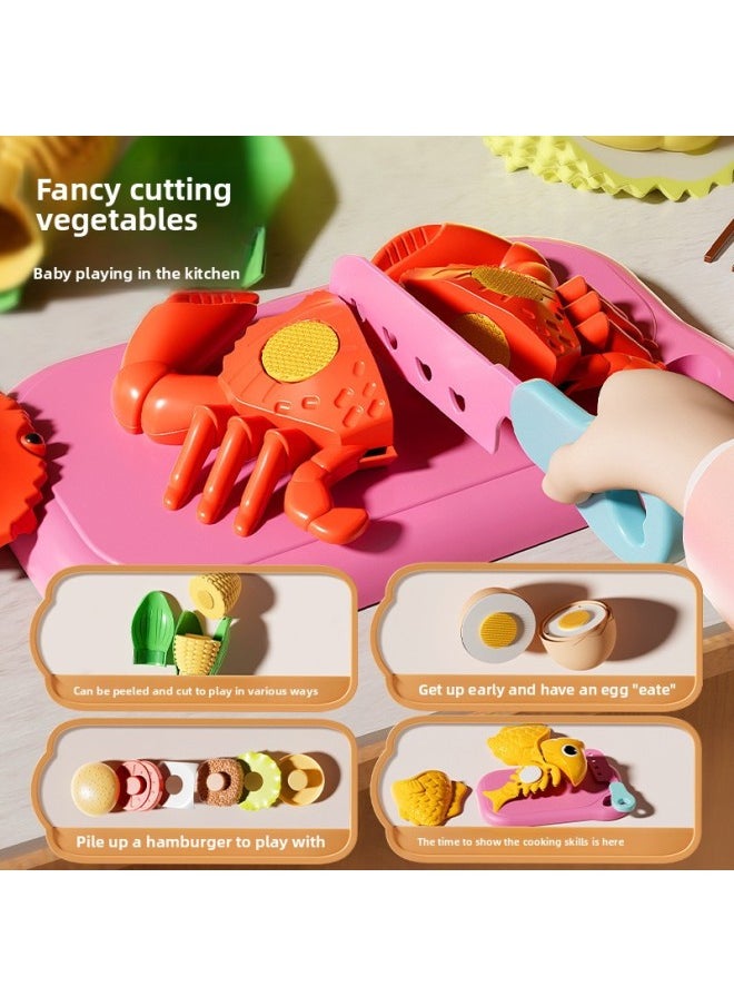 Tao Doodle Mini Che Le Kitchen Simulation Fruit, Vegetable And Fruit Picnic Suit Children's Toys Educational Play-house-Color:Fruit And Vegetable Peeling Music 13-piece Set (ordinary Basket)-820-33a  - Image 3