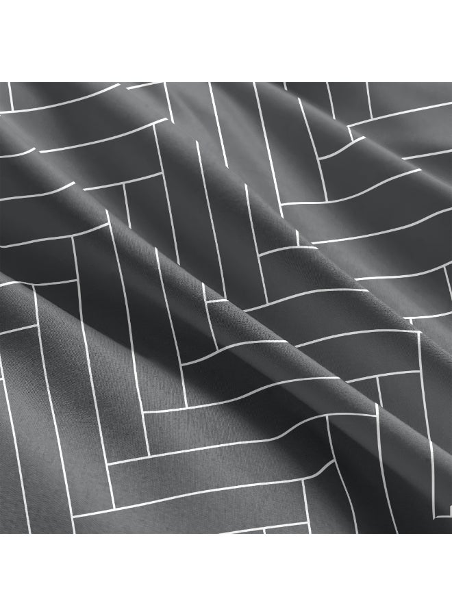 ايست من نون طقم غطاء لحاف من 6 قطع | مصنوع من ألياف دقيقة ناعمة | ألوان متعددة | غطاء لحاف واحد 260 × 220 سم، ملاءة سرير واحدة 200 × 200 سم مع جيب عميق 30 سم، 4 أكياس وسادة 50 × 75 سم | مناسب لمرتبة كينج سايز - Image 3