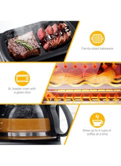Generic breakfast maker machine factory 3in1 110v 220v multi function breakfast maker 3 in 1 breakfast makers, convection oven, coffee maker  - Image 2