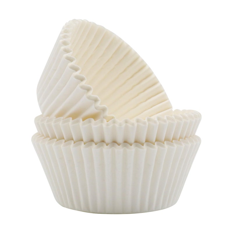 PME BC712 Disposable Paper Cupcake Cases Standard Size Pack of 60  White