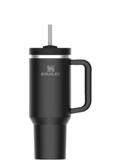 Stanley Quencher H2.0 FlowState Vacuum Insulated Tumbler 40oz Black Stainless Steel Travel Mug with Leakproof Lid & Reusable Straw, Double-Walled Design, Keeps Drinks Hot for 7 Hours & Cold for 24 Hours, Durable & Portable for On-the-Go Hydration  - Image 2