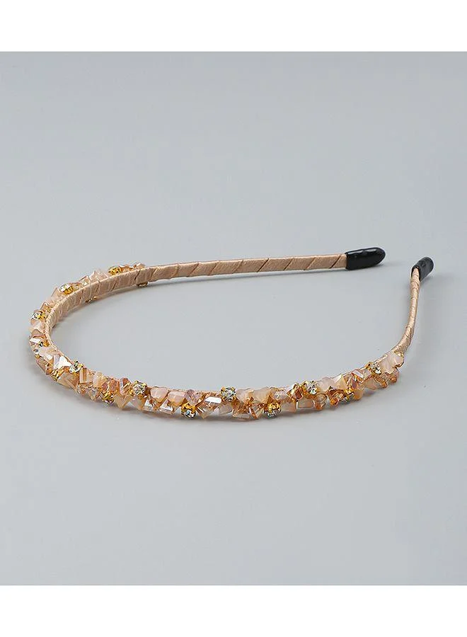 Mark & Mia Mark & Mia Hair Band, Elegant Design, Decorative Style, Durable, 6 to 12 Years - Golden