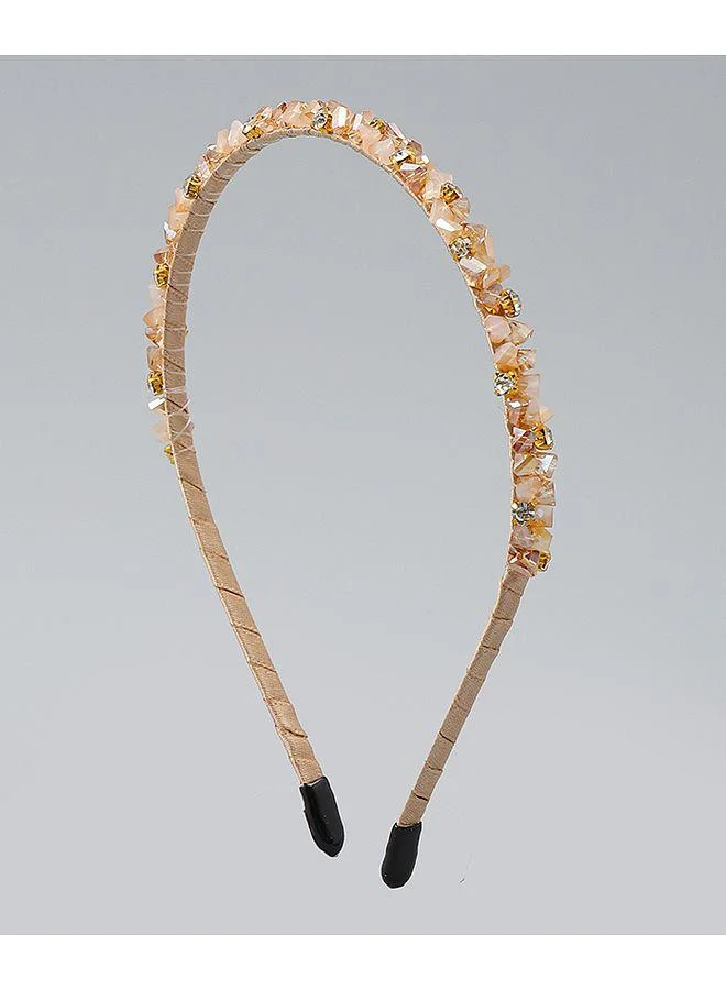 Mark & Mia Mark & Mia Hair Band, Elegant Design, Decorative Style, Durable, 6 to 12 Years - Golden