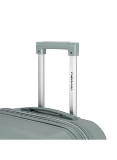 كابينبرو Unisex Expandable PP Fashion Trolley Luggage Set Lightweight Hard Shell Spinner luggage with 360° Degree 4 Twin Wheel and Double Zippers CP003- Green  - Image 5