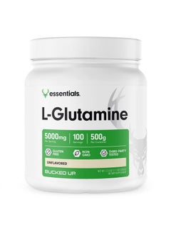 Bucked Up Lglutamine 500G Powder Glutenfree Nongmo Unflavored (100 Servings)  - Image 1