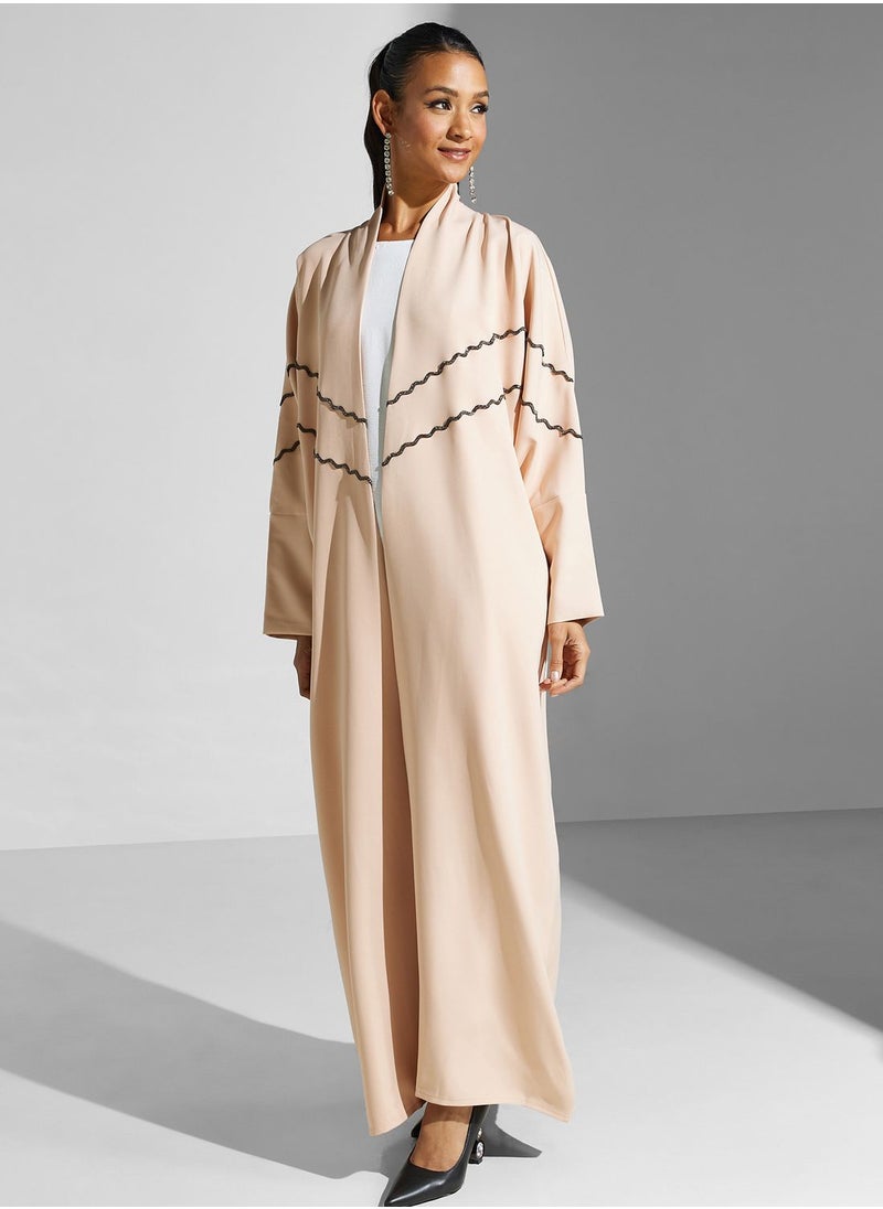 hayas closet Embellished Front Open Abaya  - Image 5