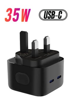 VINSOC 35W USB C Charger, GaN Fast Charging Type C Adapter Block Multiple Ports, Wall Charger Plug Compatible  - Image 1