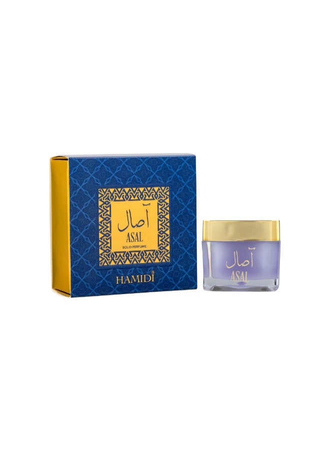 Hamidi Asal Solid Perfume 10g, Long-Lasting, Fiery Pink Pepper, Citrus Burst, Smoky Incense & Amberwood Musk Signature Scent for Men & Women - Image 3