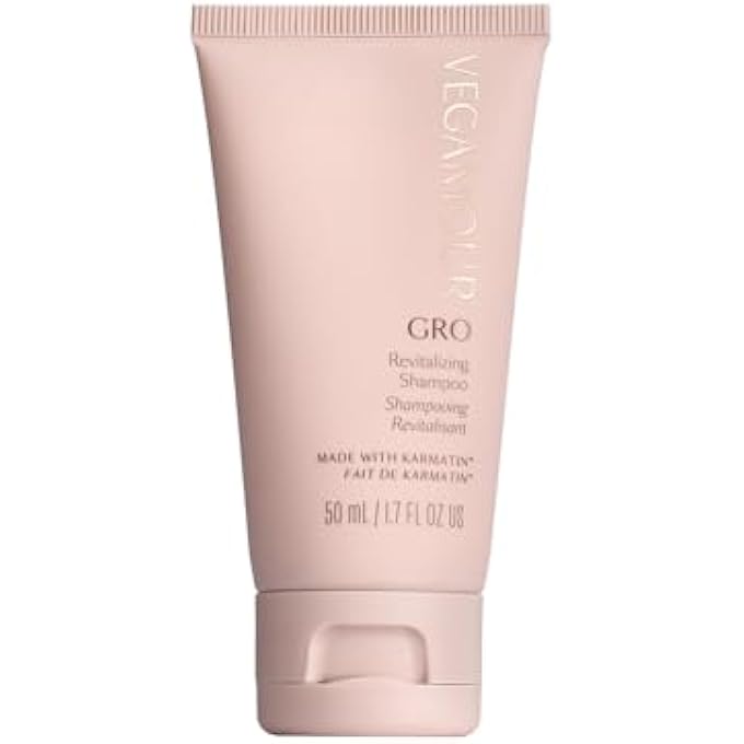 VEGAMOUR GRO REVITALIZING SHAMPOO, SUPPORT THICKER, FULLER LOOKING HAIR, SHAMPOO FORMULATED WITHOUT SULFATES FOR THINNING HAIR WITH VEGAN KERATIN, NATURAL CITRUS SCENT (1.6 FL. OZ.) - Image 1