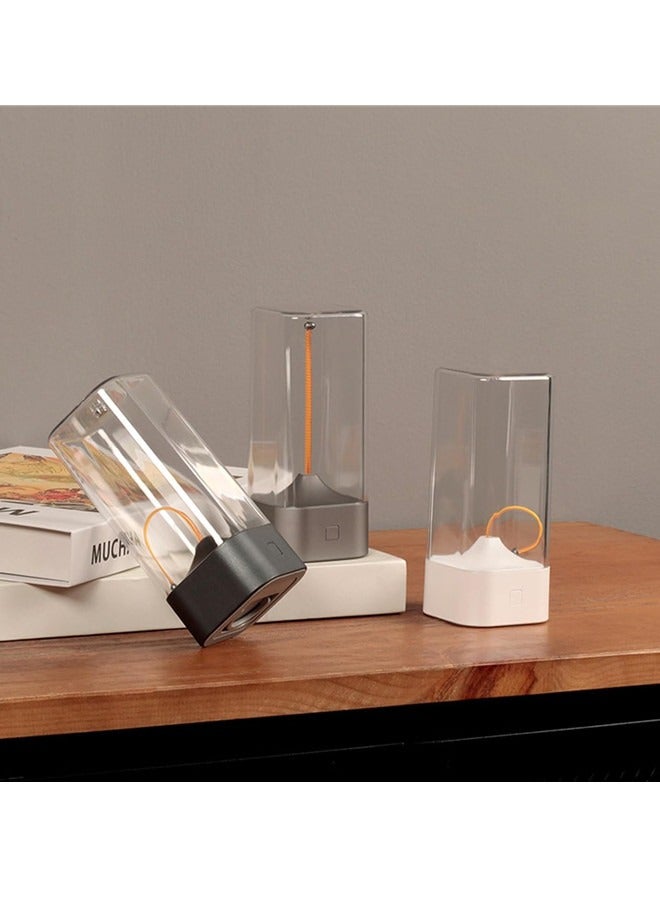 Osowake Minimalist Desk Lamp, Cordless Table Lamp, LED Rechargeable Modern Nightstand Lights, Dimmable Lamp, Soft Glow, Flicker Free, Eye Protection Rechargeable Modern Night Light Silver Minimalist Desk Lamp - Image 4