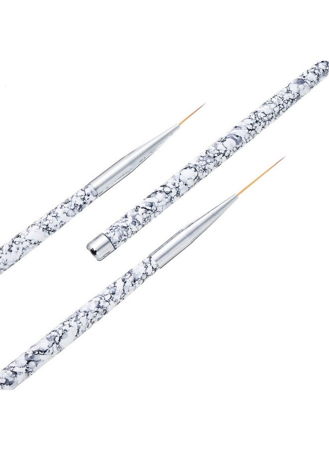 Tbestmax - Tbestmax Professional Fine Nail Art Liner Brush UV Gel Painting Acrylic Nail Brushes Striping Brushes for Short Strokes, Details, Blending, Elongated Lines 3 pcs - Image 1