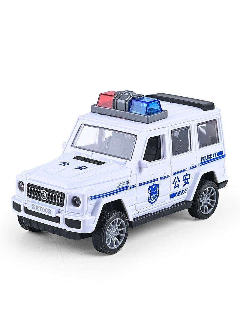 Large Inertia Toy Police Fire Truck Model for Boys Big G-white [OPP bag]]