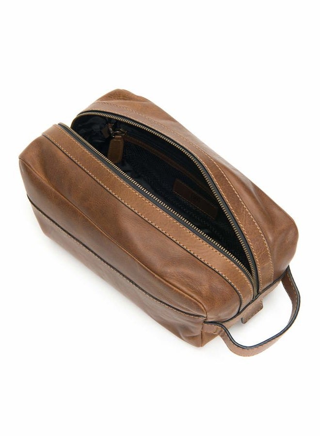 Frye Men's Logan Large Travel Dopp Kit, Dark Brown, One size - Image 2