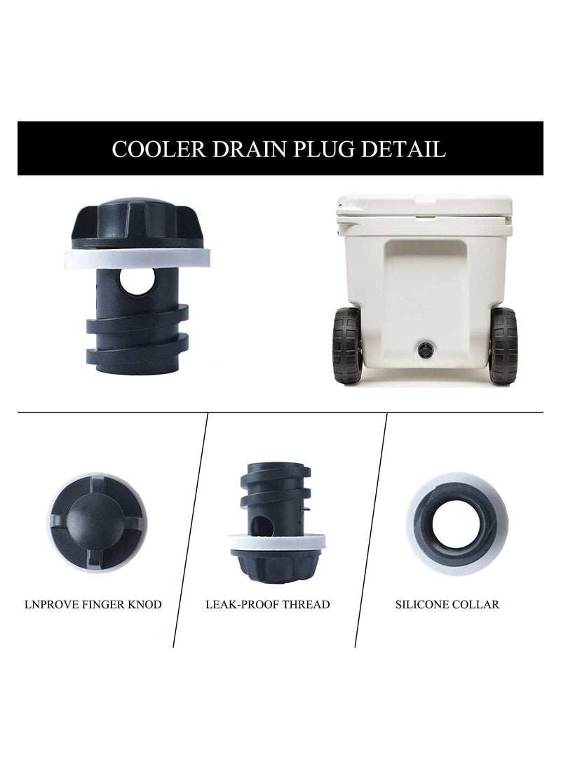 Generic 2 Pack Cooler Drain Plug for Yeti Cooler Plug Replacement Accessories for Yeti Cooler Wheels Compatible with Most Rotomolded Coolers Including Most Major Brands Drain Plugs with Leak-Proof Design  - Image 3