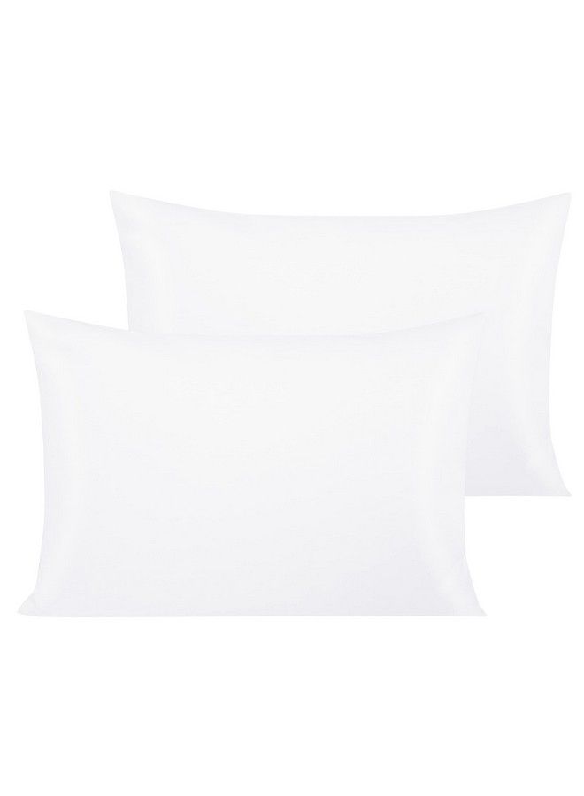 NTBAY 2 Pack 500 Thread Count 100% Egyptian Cotton 13X18 Toddler Pillowcases Super Soft And Breathable Envelope Closure Travel Kids Nursery Pillow Cases 13X18 Inches White - Image 1
