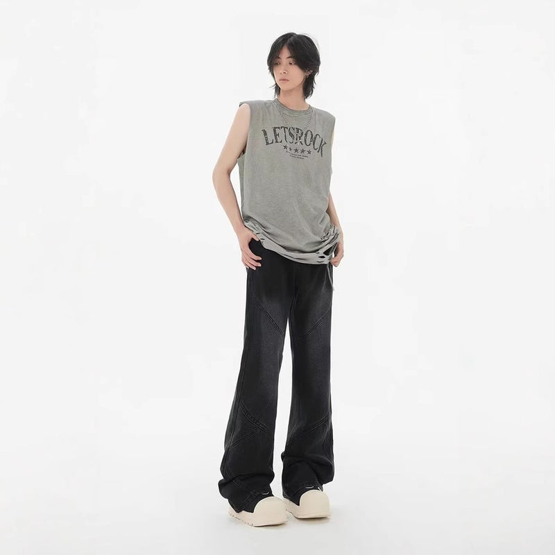 Unisex Casual Daily Denim Jeans - Image 4