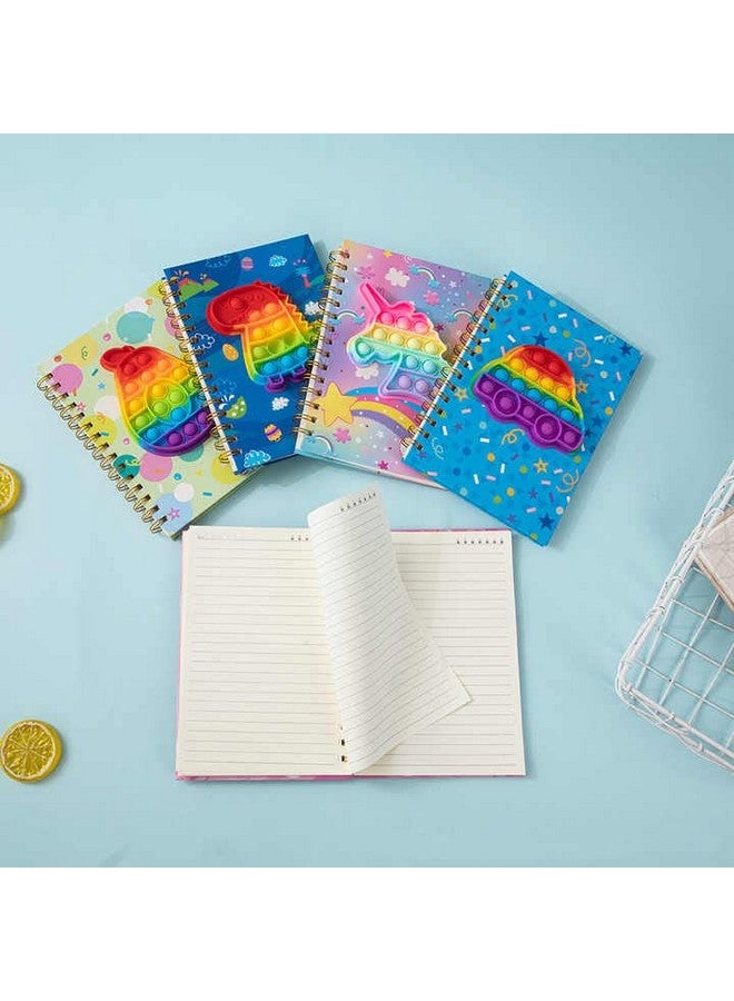 Samvardhan SAMVARDHAN Trendy Designer Kids Popit Pop It Game Spiral Diary Fidget Game Notebook 160 Pages Ruled (Car Popit)  - Image 4