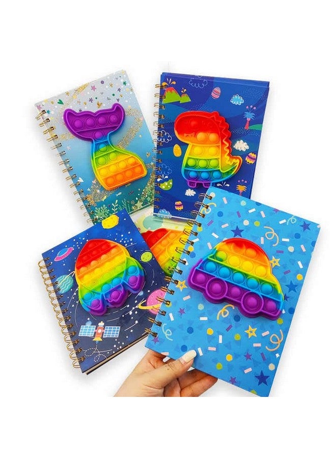 Samvardhan SAMVARDHAN Trendy Designer Kids Popit Pop It Game Spiral Diary Fidget Game Notebook 160 Pages Ruled (Car Popit)  - Image 2