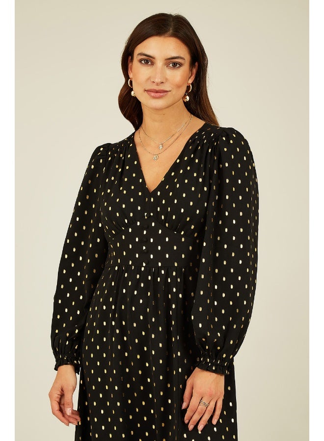 يامي فستان ميدي منقط - Image 2