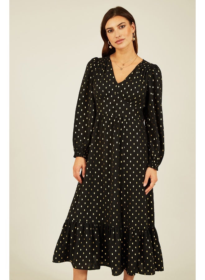 يامي فستان ميدي منقط - Image 3