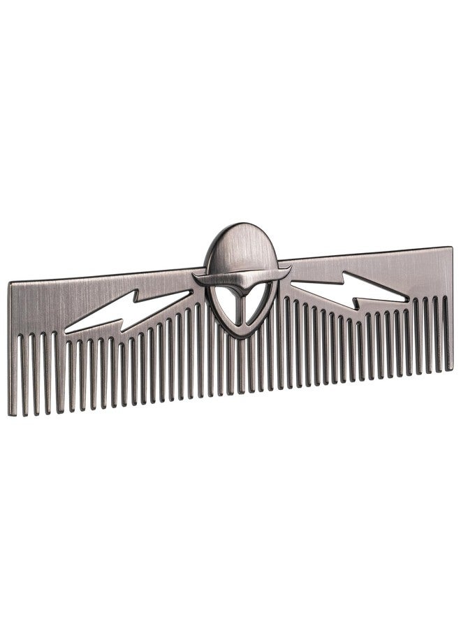 Linkidea Men's Beard Comb, Fine Tooth Facial Hair Grooming & Styling Tool, Anti-Static, Portable Pocket Size for Travel, Compatible with All Beard Types (Grey) - Image 1