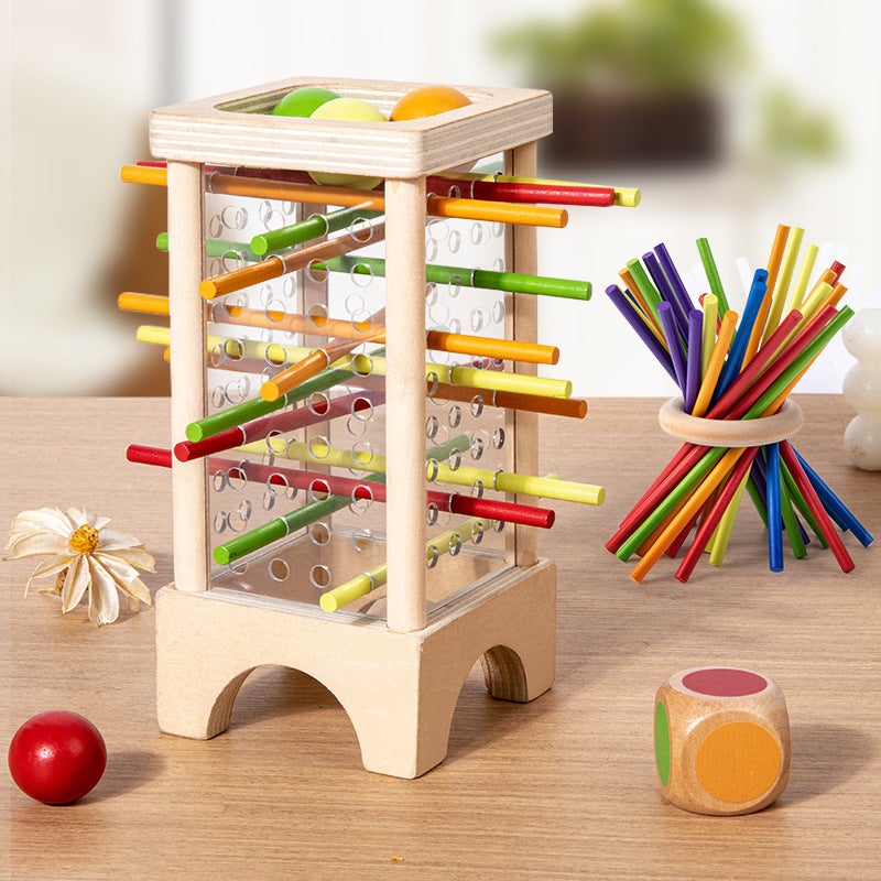 Children's Wooden Three-In-One Balance Tower – Educational Sensory Training Toy for Ages 4-6 - Image 2