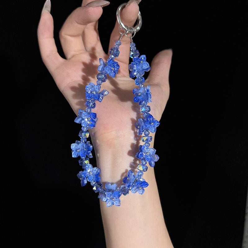 New Super Fairy Mobile Phone Chain, Glazed Flower Mobile Phone Pendant, Elegant Bag Pendant, Wrist-Type Anti-Lost Mobile Phone Case - Image 5