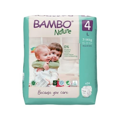 Bambo Nature Premium Baby Tape Diapers for Baby Large Size (7-14 Kgs) Super Absorbent, Breathable, Extra Soft, Dermatologically Tested, Hypoallergenic Toddler Nappies With Wetness Indicator, 144 Count - Image 2