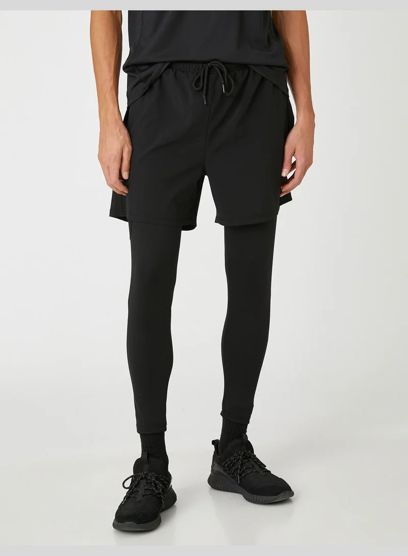 KOTON Basic Sport Shorts Drawstring