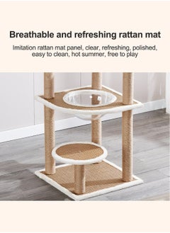 Glanfen Multifunctional Cat Climbing Frame Large Cat Nest Four Seasons Universal Cat Tree Oversized Capsule Cat Scratching Board Cat Villa Cat Toys  - Image 4