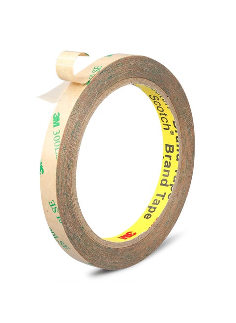 SYOSI Double Side Tape, 0.39in x 180ft Heavy Duty Double Sided Mounting Tape, 300LSE Transparent Double Side Sticky Tape for Picture Hanging Strips, Poster, LED Strips, Art Craft, Scrapbooking