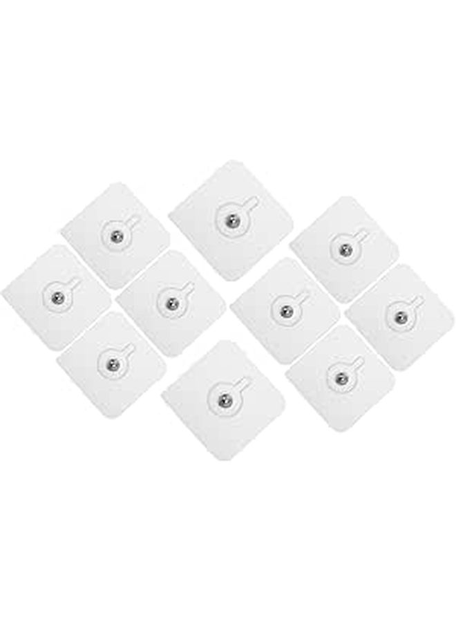 Clear Adhesive Hooks 10 Pack No Drill Wall Hangers Strong Hold for Kitchen Bathroom - Image 1
