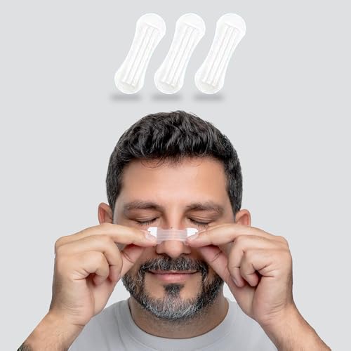 Atovio BreatheX Nasal Strips – Extra Strength Snoring & Congestion Relief | Sweat-Proof, Hypoallergenic Adhesive | Opens Nasal Passages for Better Breathing, Sleep & Sports Performance | CDSCO Licensed (Transparent, Pack of 20) - Image 1