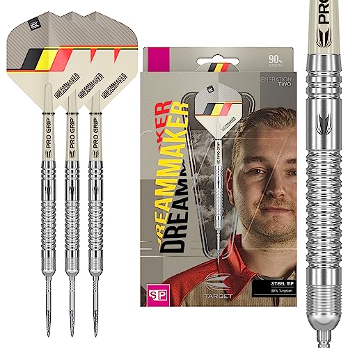 TARGET Darts Dimitri Van den Bergh Dream Maker G2 21G 90% Tungsten Swiss Point Steel Tip Darts Set - Image 1