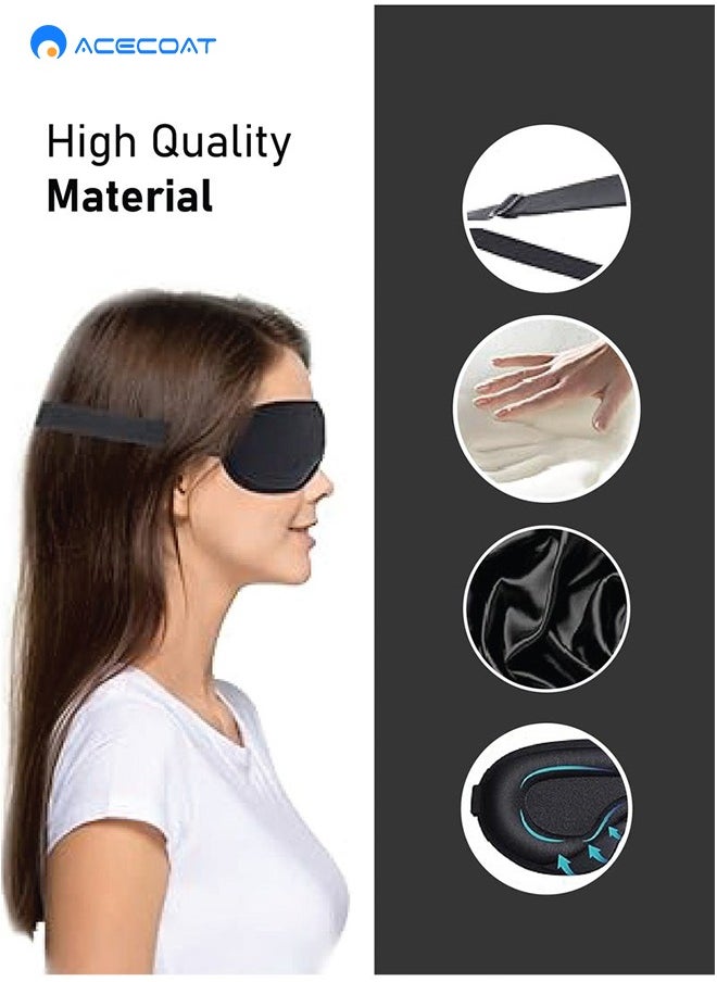 100% light blocking sleeping mask for men and women - Zero eye pressure eye mask for sleeping - Our sleeping mask comes with 5 pairs of earplugs - Black eye mask for travel or covering your eyes - pzsku/Z824BA7F6B5E75E988725Z/45/_/1727314431/868c32b3-f94b-48ef-8a57-3fc884a33bd0