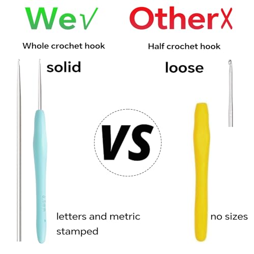 Gerute Small Size Crochet Hook Lace Crochet Needle, 0.5mm Crochet Hook, Ergonomic Crochet Hooks，Embroidery Thread Knitting Weaving Tool (0.5 mm) - Image 5