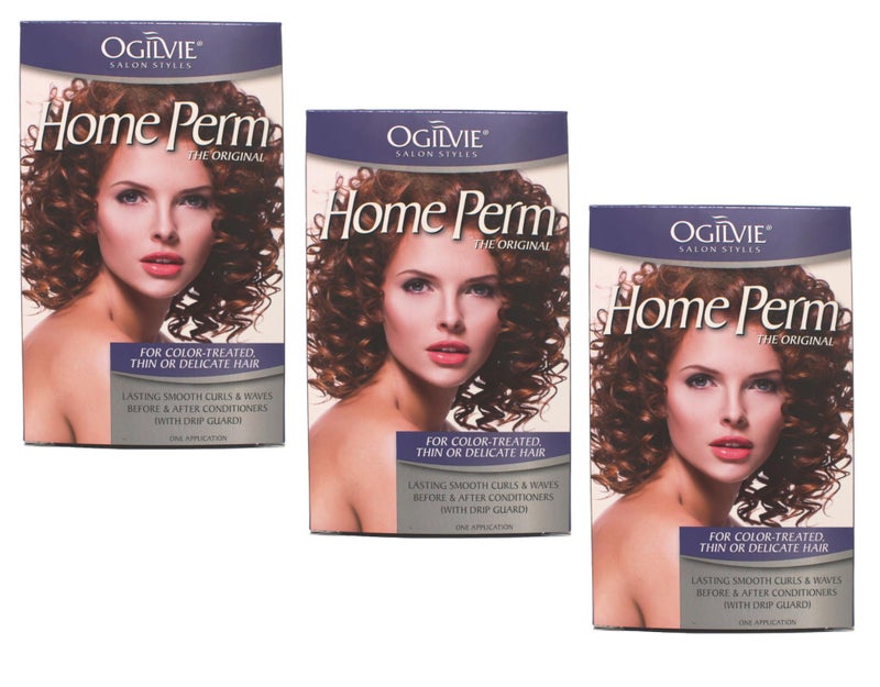 Ogilvie Home Perm For Color Treated Hair Pack of 3