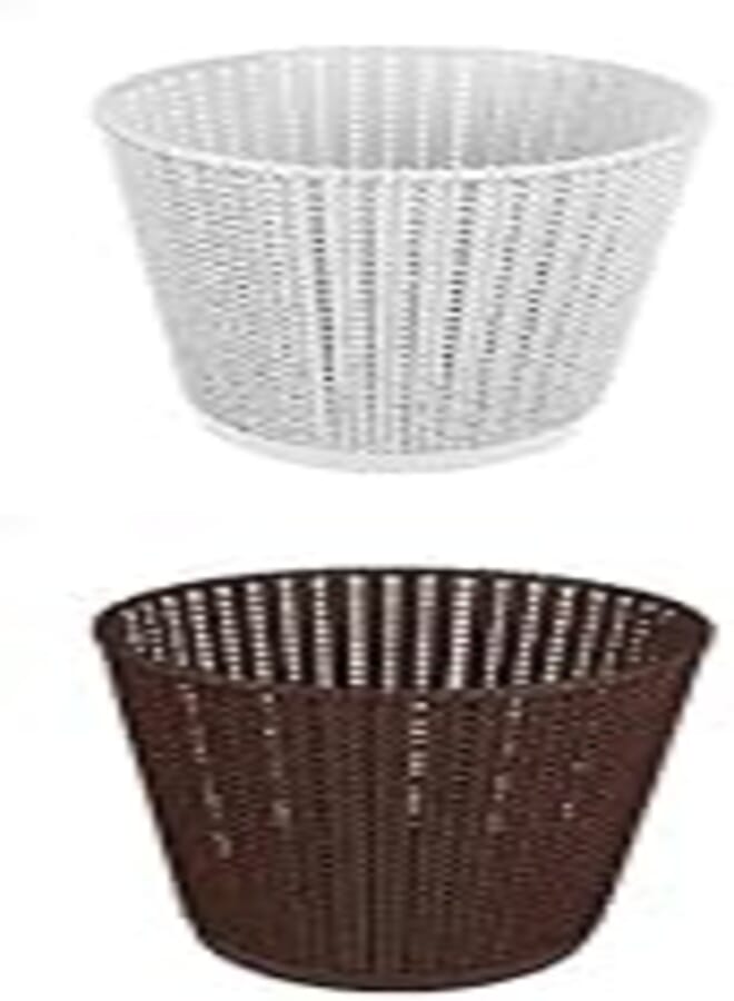 El helal & el negma turt office trash bin - white + El helal & el negma turt office trash bin - brown
