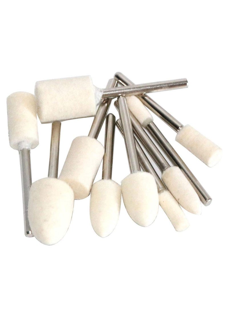 DIY Crafts Diy Crafts Buffing Wheel 3 20mm Grinding Head for Dremel Drill 3235mm Shank 16mm 5 Piece Bullet Type Shank Diameterabout 3mm Off White  - Image 4