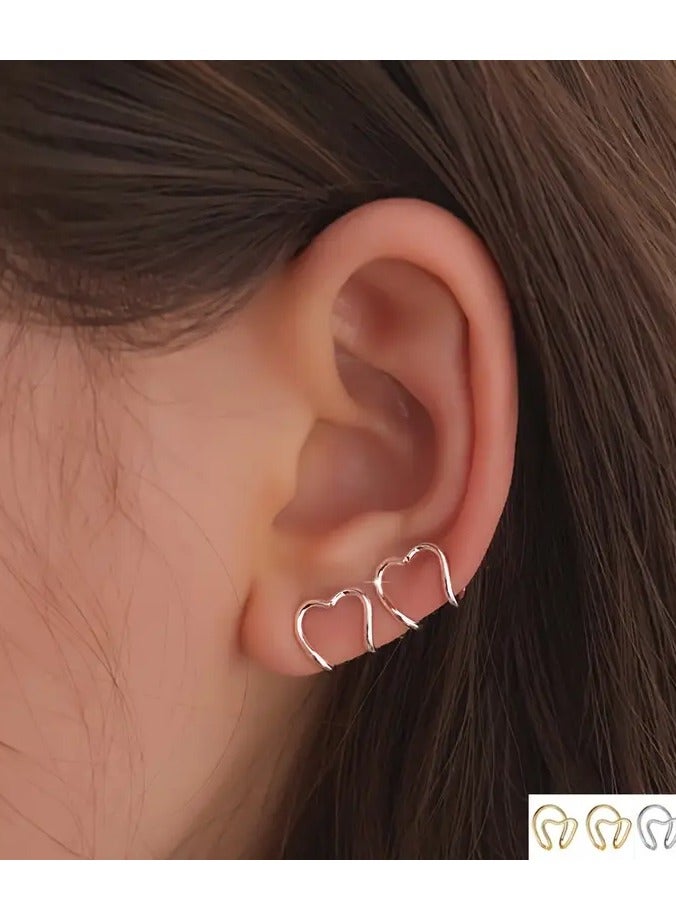 Home Clearance Sale The Girl's Ear Clip Earrings Are Convenient, Cute, Minimalist, Fashionable, And Charming Jewelry For Students. - Image 2