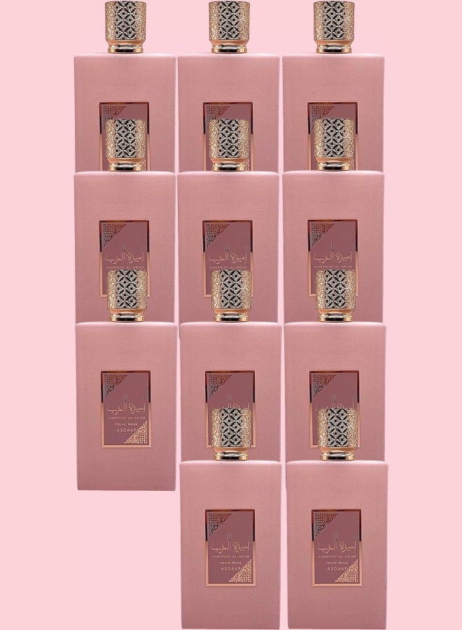 ASDAAF 11 Pieces Ameerat Al Arab Prive Rose Perfume 100ml EDP - Image 1