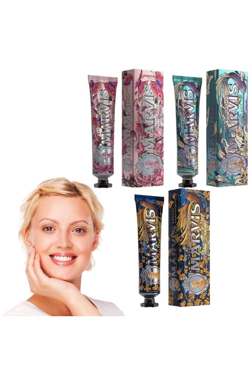Marvis Dreamy Osmanthus Toothpaste - Garden Collection 75ml. - Image 3