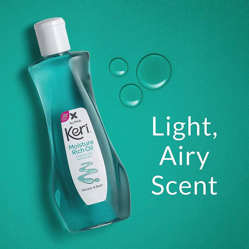 Keri Moisturizing Shower and Bath Oil, 16 Fl Oz - Image 3