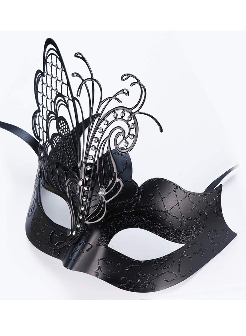 Venetian Mardi Gras Halloween Party Masks Evening Prom Mask Costume Accessory Masquerade Mask for Women(Red) - Image 3