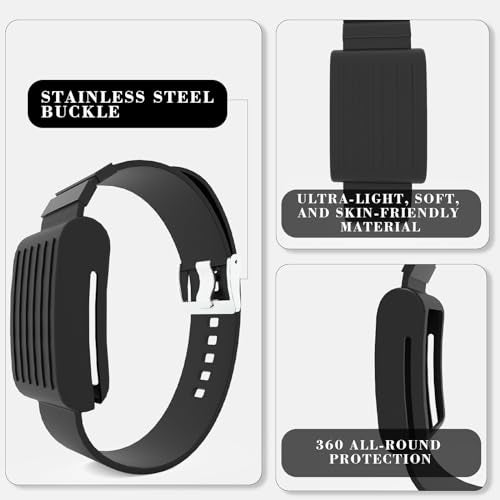 fitspur Adjustable And Comfortable Replacement Strap Compatible with Whoop 4.0 and Whoop 3.0 Heart Rate Monitor (Black) - Image 3