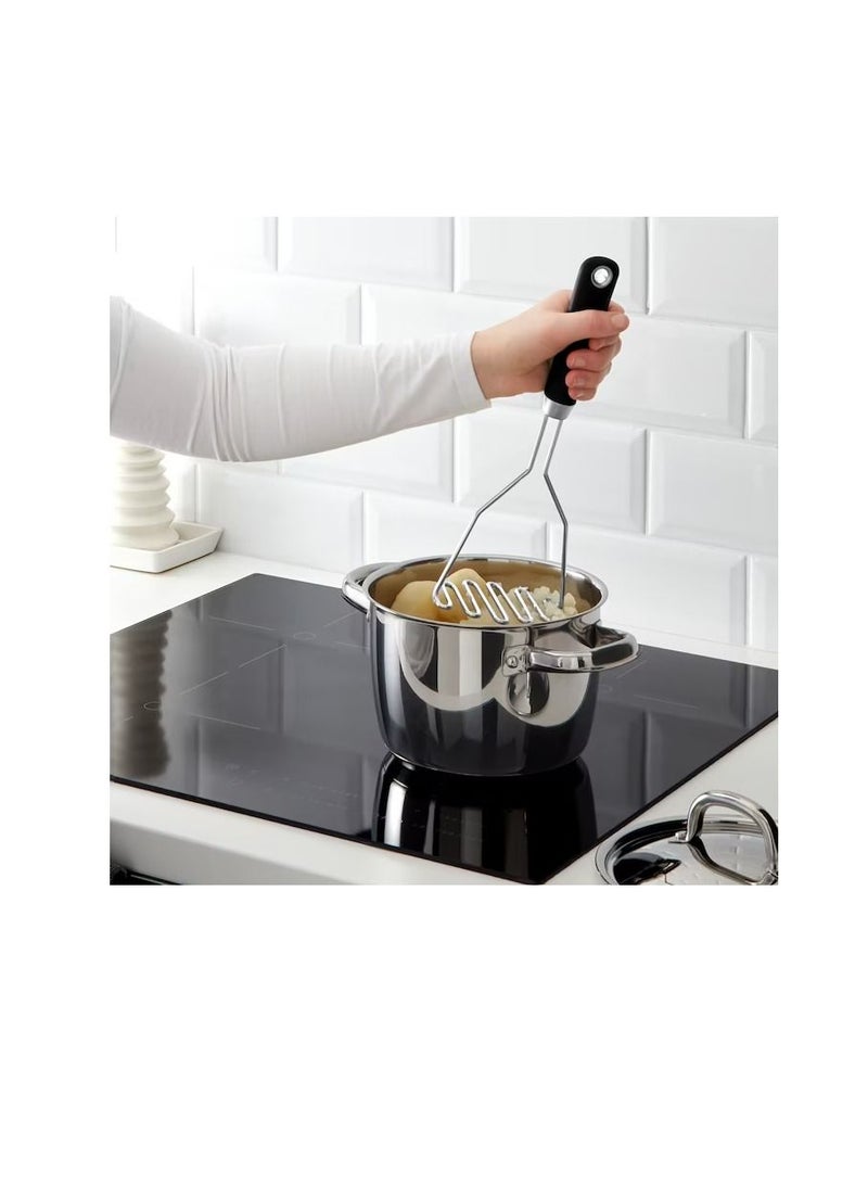 Potato masher, stainless steel/black - Image 2