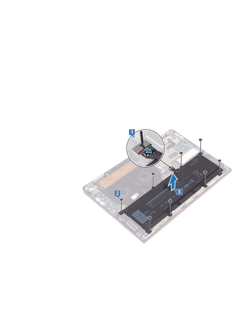 Terabyte بطارية لابتوب 8N0T7 11.4V 75Wh 6 خلايا متوافقة مع ديل XPS 15 9575 P73F001 15-9575-D1605TS 15-9575-D1805TS Precision 5530 2 في 1 سلسلة نوت بوك 08N0T7 TMFYT 0TMFYT 0TT7 MFYT - Image 5