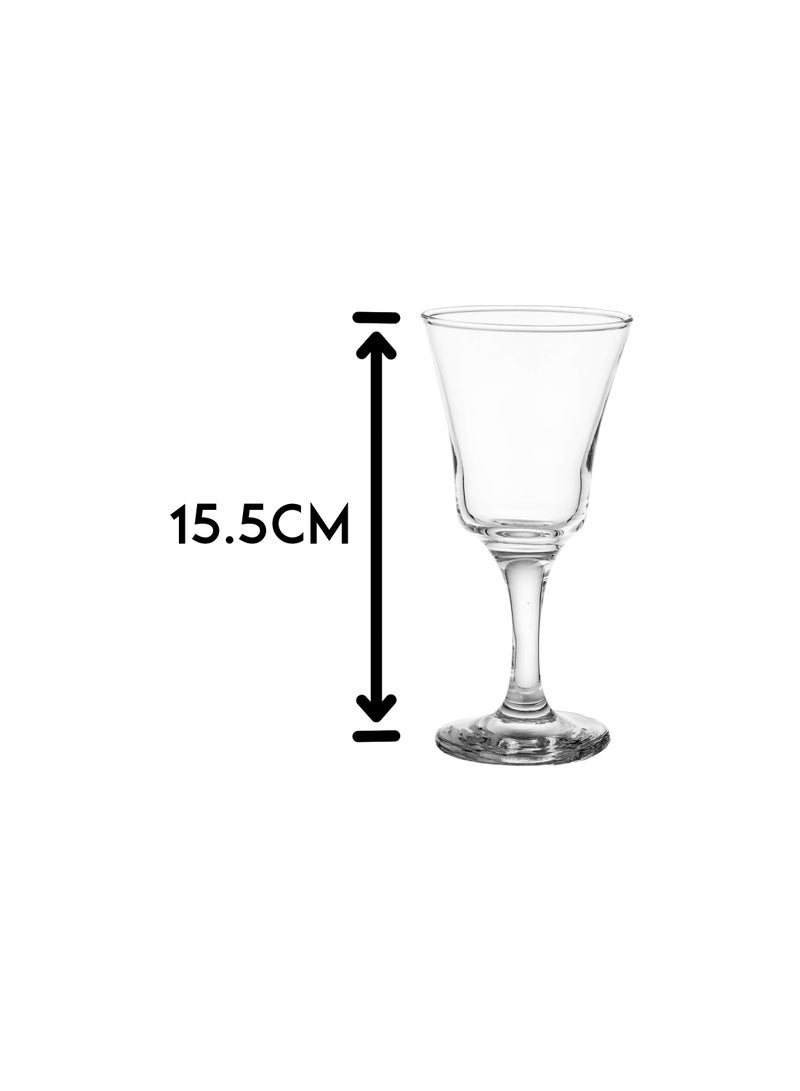 BLOOM Set of 6 plain and clear glass juice glasses - Image 4